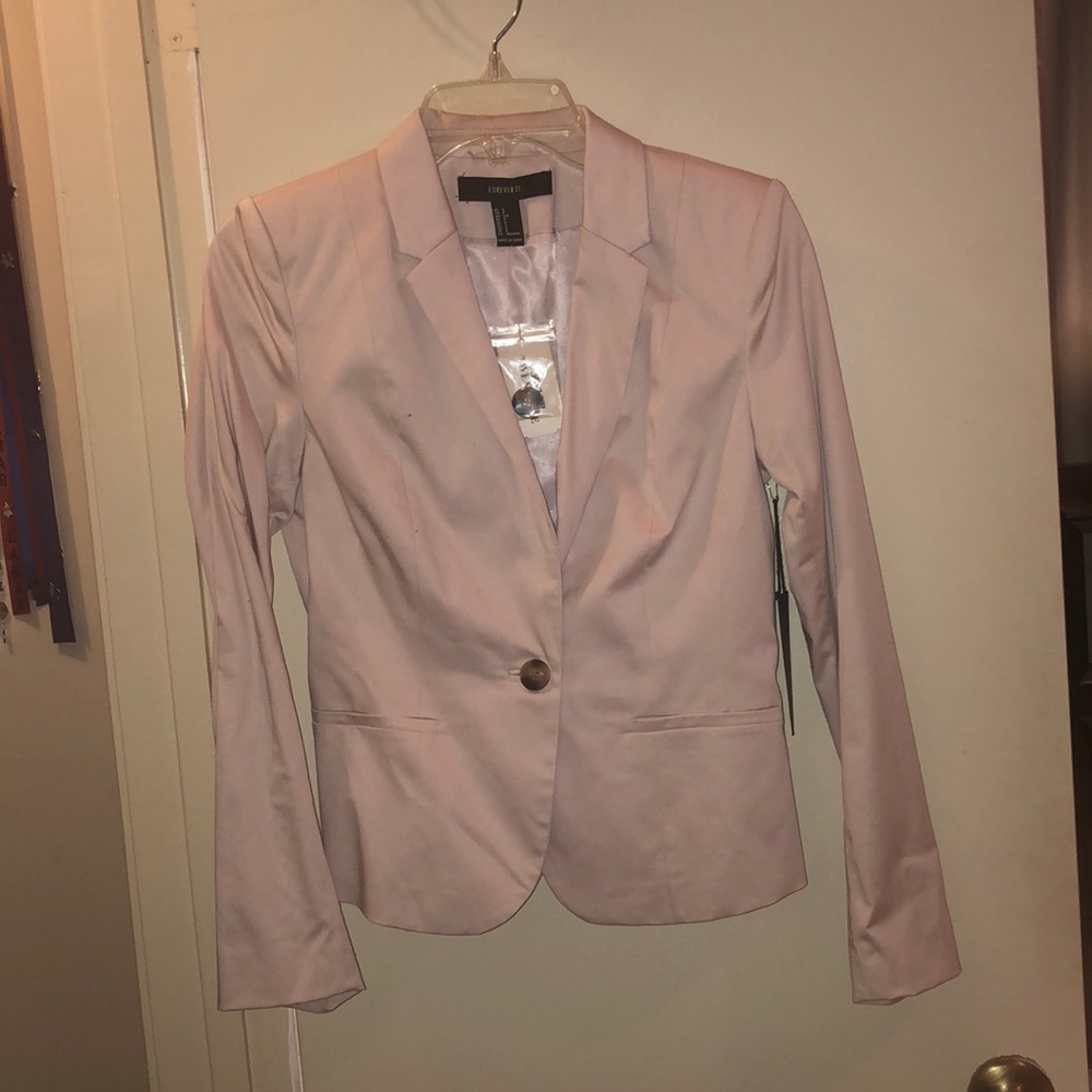 Forever 21 light pink blazer.